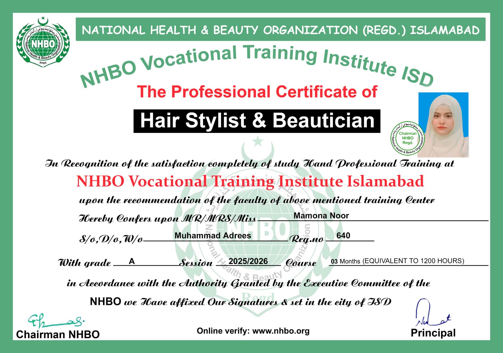 Certificate