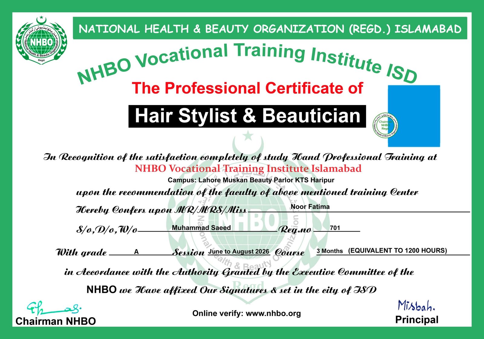 Certificate
