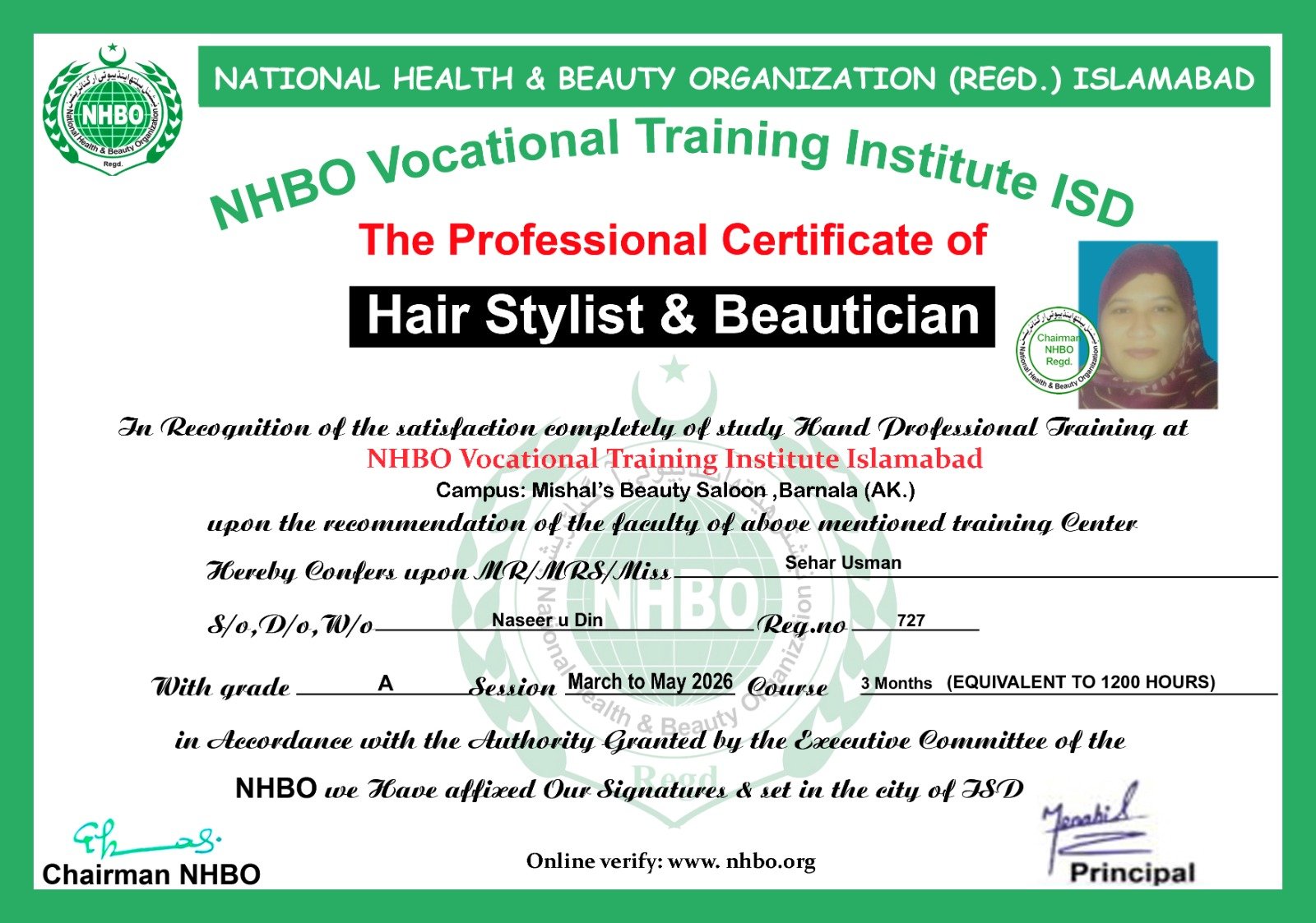 Certificate